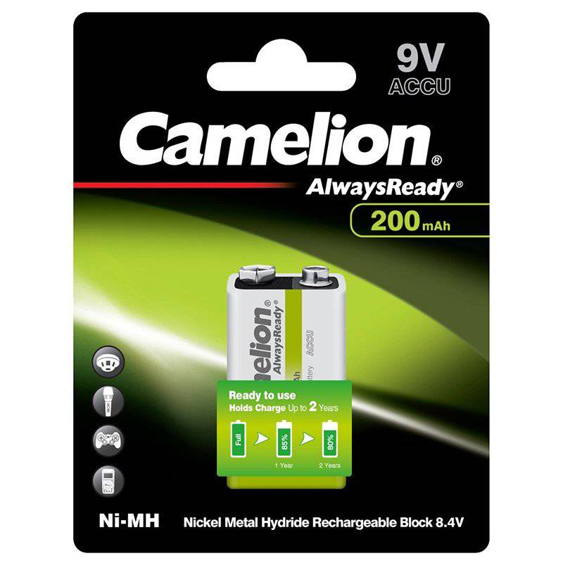 باطری 9 ولت کتابی شارژی 200 mAh